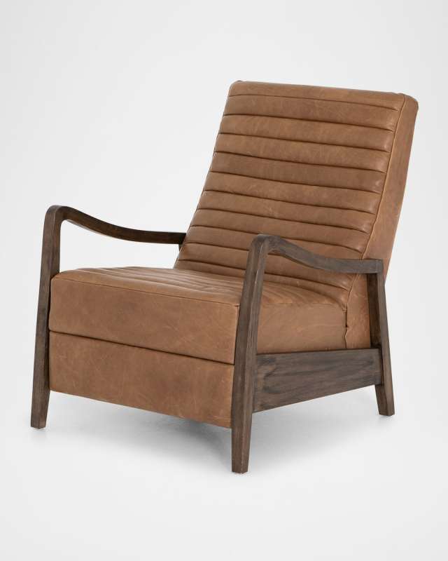 Chance Leather Push-Recliner Chair